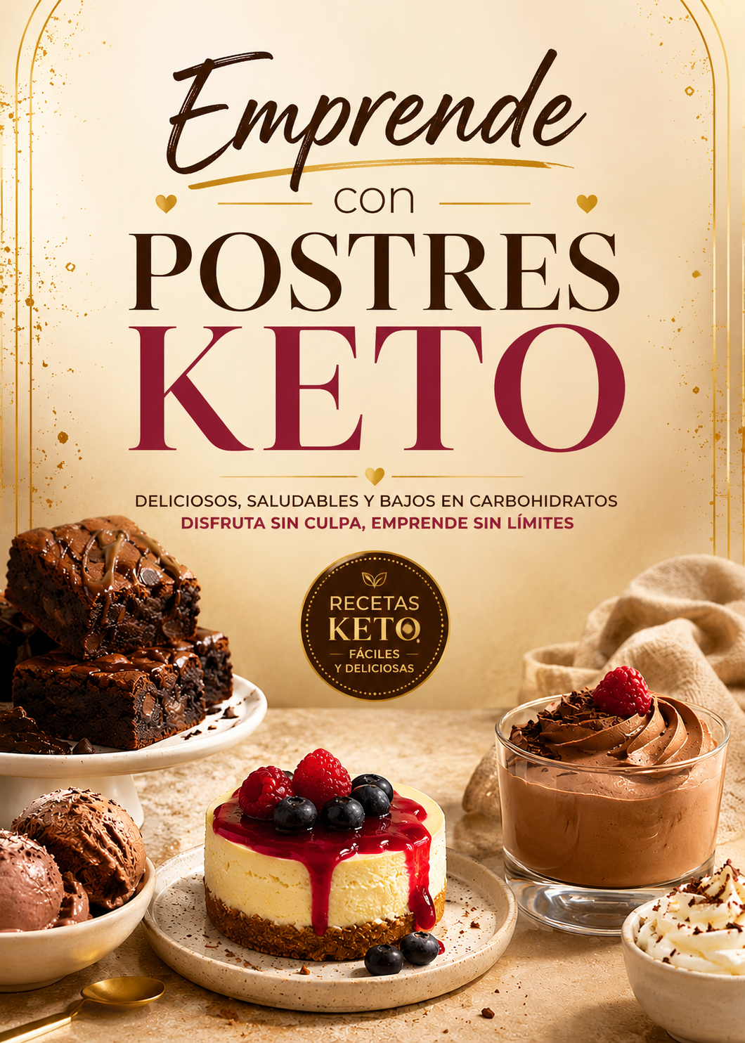 Emprende Con Postres Keto + 3 bonos de regalo